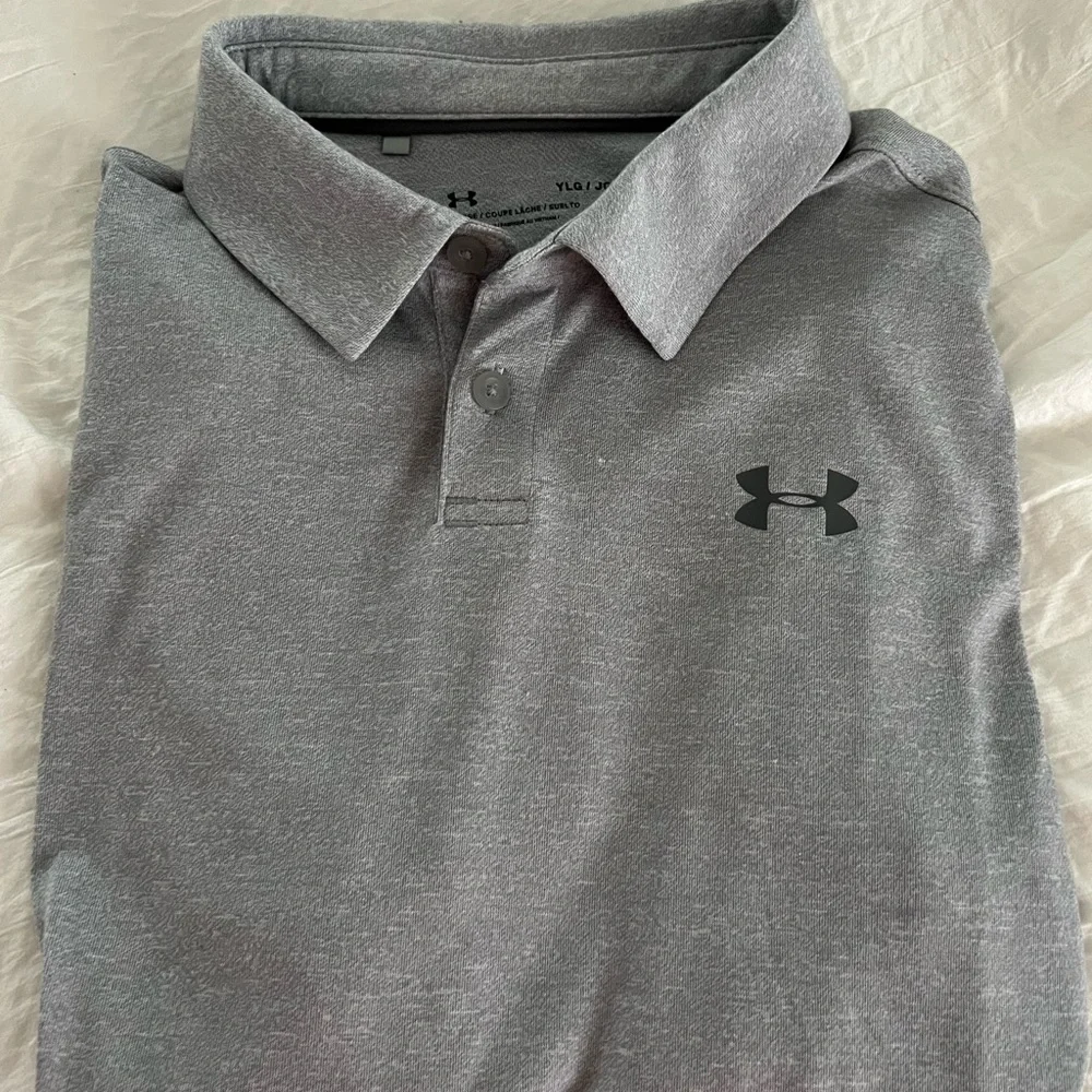 Under Armour Long Sleeve Polo, Youth L